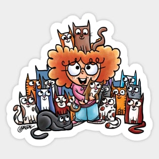 Future Cat Lady Sticker